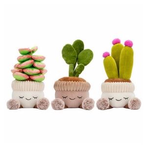 Greenhouse by Russ 12 Inch Plush Plant Plants Flowers 3-pack Succulents